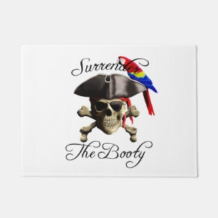 Funny Pirate Surrender The Booty Doormat