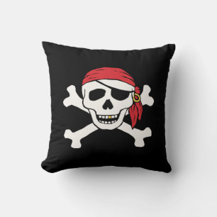 Funny Pirate Throw Pillow
