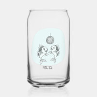 Funny Pisces Zodiac Disco Fish Drinkware Set