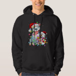 Funny Pitbull Dog Christmas Snowman Xmas Lights Pa Hoodie<br><div class="desc">Funny Pitbull Dog Christmas Snowman Xmas Lights Pajama</div>
