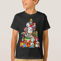 Funny Pitbull Dog Christmas Tree Lights Puppy Dog 