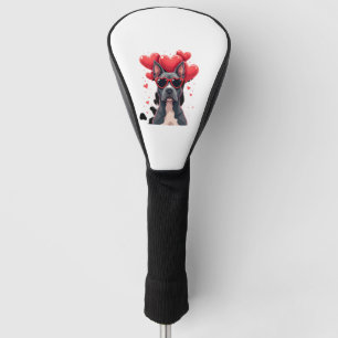 Funny Pitbull Heart Valentines Day Dog Dad Mom Gif Golf Head Cover
