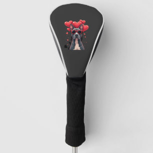 Funny Pitbull Heart Valentines Day Dog Dad Mom Gif Golf Head Cover