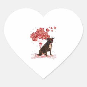 Funny Pitbull Heart Valentines Day Dog Dad Mom Gif Sticker