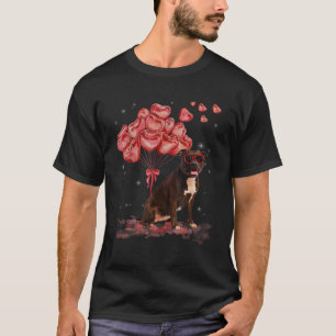 Funny Pitbull Heart Valentines Day Dog Dad Mom Gif T-Shirt