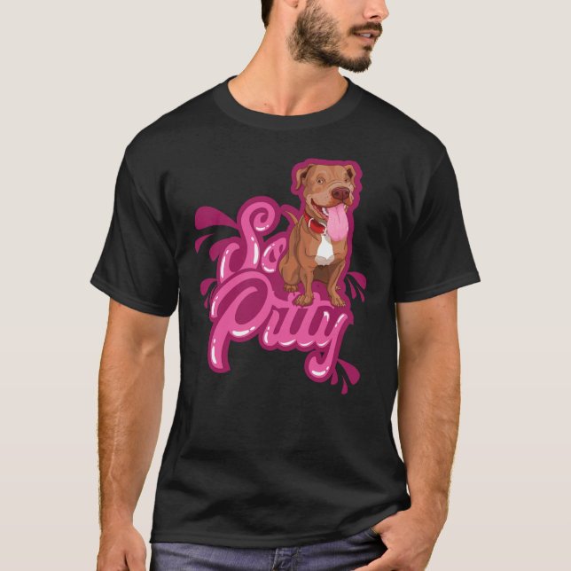Funny Pitbull Terrier So Pitty T-Shirt (Front)