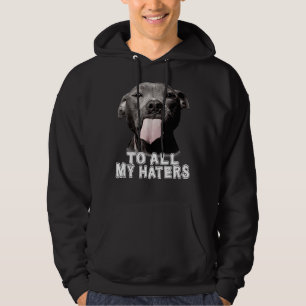 Funny Pitbull To All My Haters Pitbull Dog Lover Hoodie