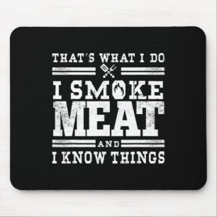 Funny Pitmaster I Smoke Meat Bbq Smoker Grill Gift Mouse Pad
