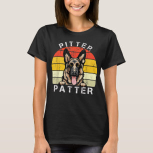 Funny Pitter Patter Dog German Shepherd Dog Rescue T-Shirt