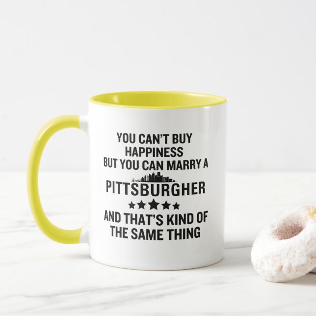 Funny Pittsburgher Mug (With Donut)
