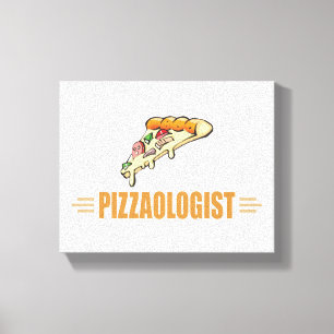 Funny Pizza Canvas Print