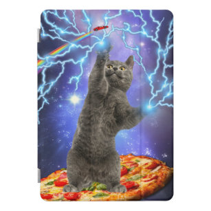 Funny Pizza Cat Rainbow Galaxy Space iPad Pro Cover
