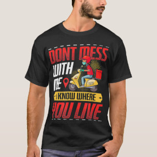Funny Pizza Delivery Boy Food Delivery Service  T-Shirt
