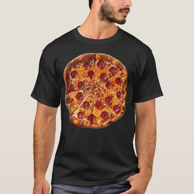Funny Pizza Graphic T-Shirt (Front)
