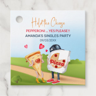 Funny Pizza Love Favour Tags