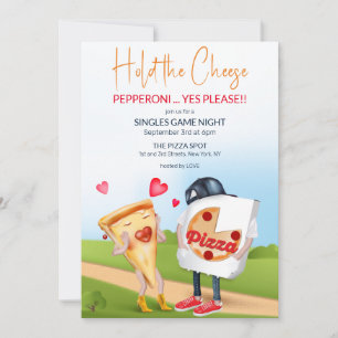 Funny Pizza Love Invitation