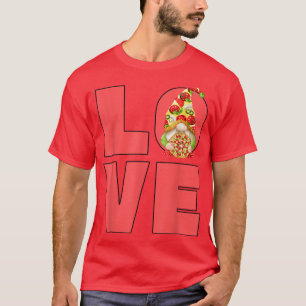 Funny Pizza Lover Gnome For Women Italian Summer L T-Shirt