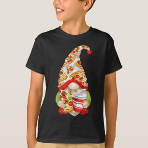 Funny Pizza Lover Gnome For Women With Cute Pizza  T-Shirt