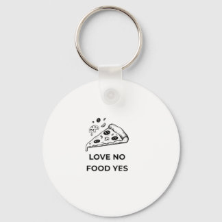 Funny Pizza Lover Keychain