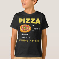 Funny Pizza Math Volume Calculation Food Lover