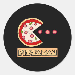 Funny Pizza Pun Classic Round Sticker