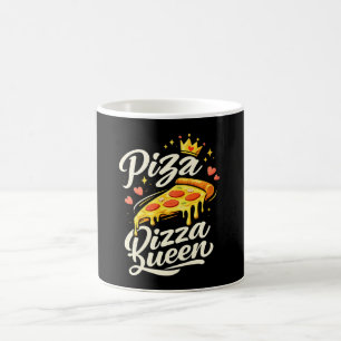 Funny Pizza Queen Cooking for Women Cute Gift Coffee Mug