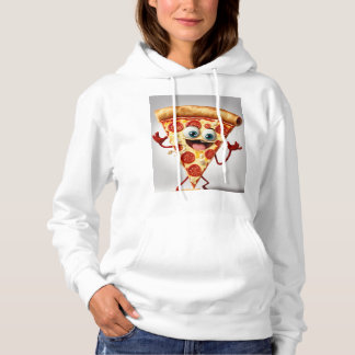 Funny  Pizza Slice T-Shirt - Cute Anthropomorphic  Hoodie