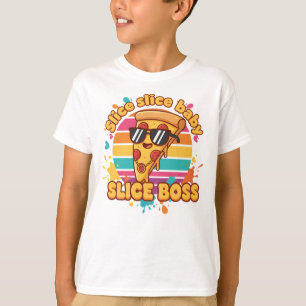 funny pizza t-shirt, slice slice baby shirt, pizza T-Shirt