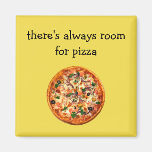 Funny Pizza Theme Magnet