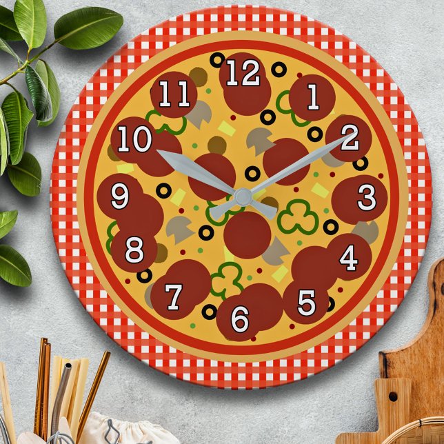 Funny Pizza Time Wall Clock (Creator Uploaded)