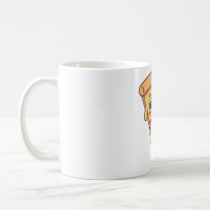 Funny Pizza With Smirk Smile Coffee Mug