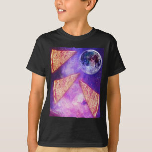 Funny Pizza Wolf Moon T-Shirt