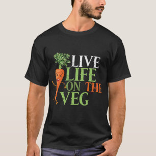 Funny plant based design_ carrot with funny Vegan T-Shirt