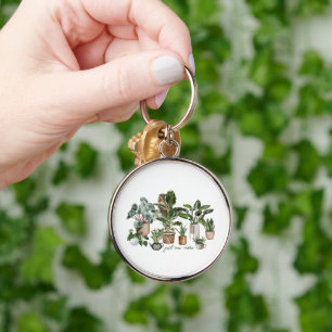 Funny Plant Lover, Just One More Plant Keychain