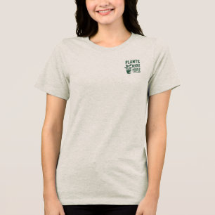 Funny Plants Before People Vintage Ink Stamp Art Tri-Blend Shirt