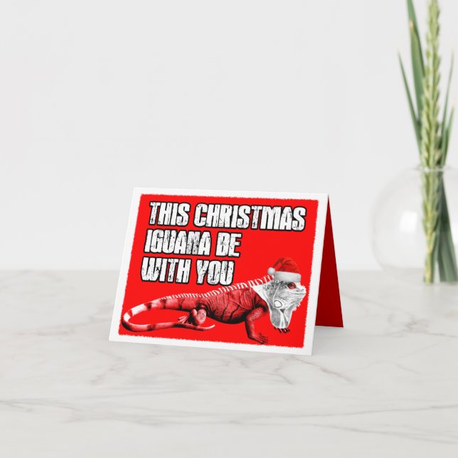 Funny play on words holiday card (Front)