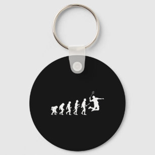 Funny Player Evolution Theory Badminton Keychain