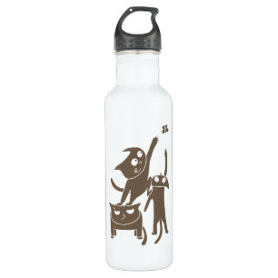 Funny Playful Cats 710 Ml Water Bottle
