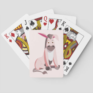 Funny Playing Cards Pink Donkey - Customizable