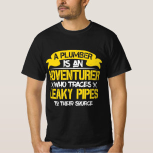 Funny Plumber Craftsman Pipe Fitter Plumbing Gift T-Shirt