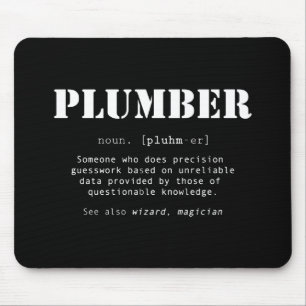 Funny Plumber Dictionary Definition Mouse Pad