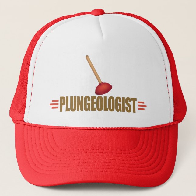 Funny Plumber Trucker Hat (Front)