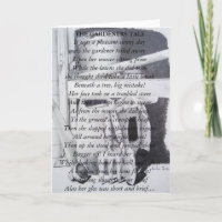 Funny poem for gardeners still life garden tools