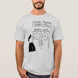 Funny Poet Hospital Cartoon T-Shirt