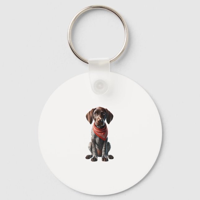 Funny Pointer Shirt Pointer Mom Dad Dog Lover Poin Keychain (Front)