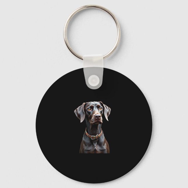 Funny Pointer Shirt Pointer Mom Dad Dog Lover Poin Keychain (Front)