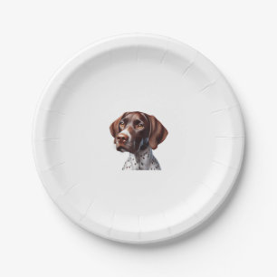 Funny Pointer Shirt Pointer Mom Dad Dog Lover Poin Paper Plate