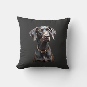 Funny Pointer Shirt Pointer Mom Dad Dog Lover Poin Throw Pillow