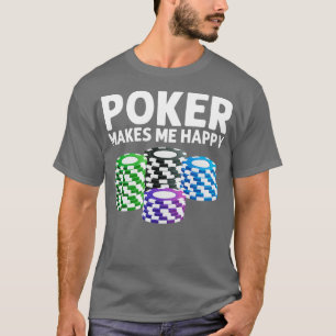 Funny Poker Designs For Men Women Casino Card Game T-Shirt