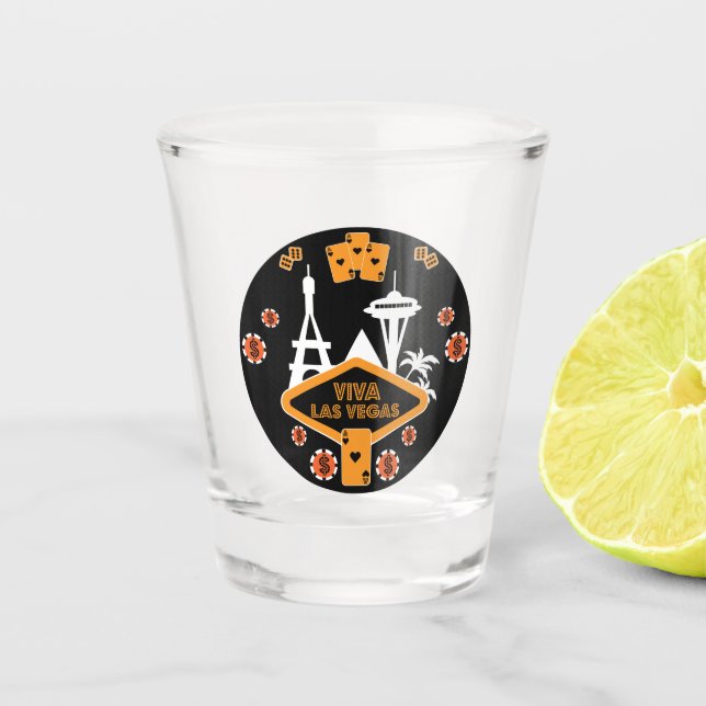 Funny Poker Gifts | Lucky Cards | Poker Party Mous Shot Glass (Front)
